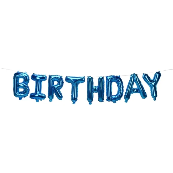 HAPPY BIRTHDAY BALLOON FOIL DECORATION LETTERS MULTI COLOR BIRTHDAY PARTY WALL - Image 16