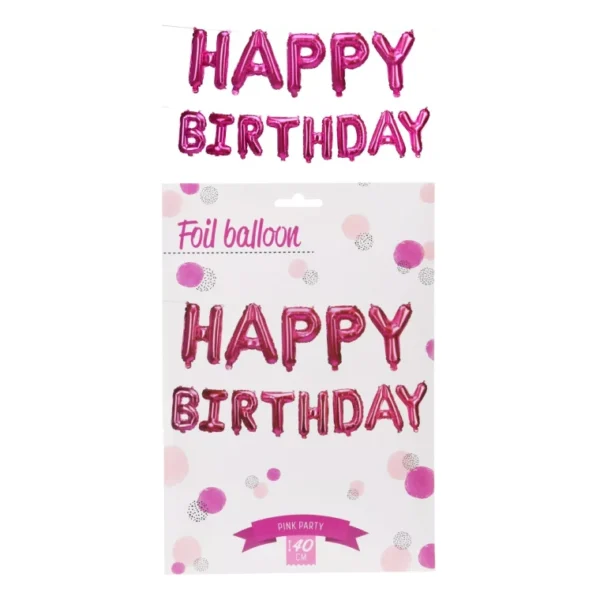 HAPPY BIRTHDAY BALLOON FOIL DECORATION LETTERS MULTI COLOR BIRTHDAY PARTY WALL - Image 9