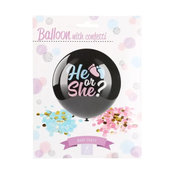 GENDER REVEAL BABY SHOWER SET PARTY DECORATION BALLOONS CONFETTI TABLECLOTH - Image 3