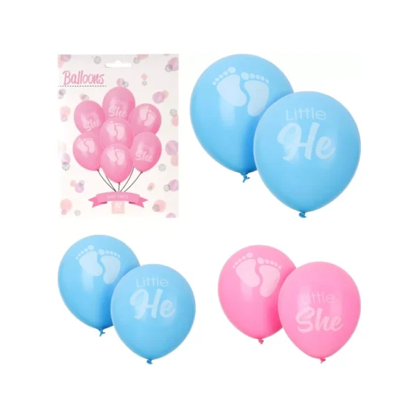 GENDER REVEAL BABY SHOWER SET PARTY DECORATION BALLOONS CONFETTI TABLECLOTH - Image 5