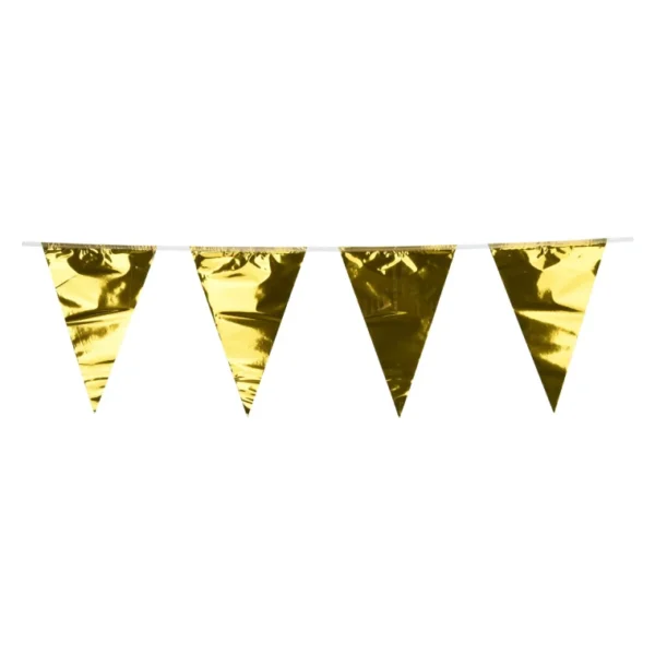 GOLD BIRTHDAY DECORATION SET BALLOONS GARLAND BUNTING CONFETTI 92PCS SET - Image 7
