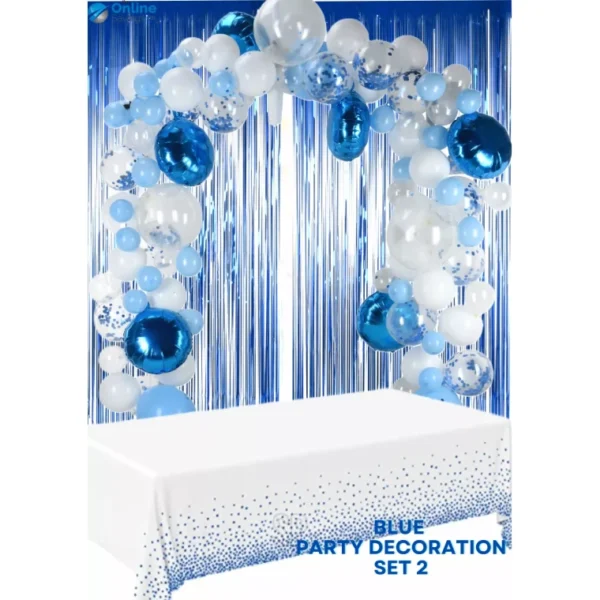 147PCS SET BIRTHDAY PARTY DECORATIONS FULL SET BALLOONS CURTAIN TASSELS HAT - Image 8