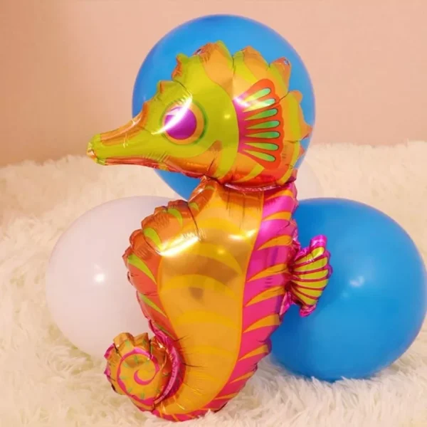 6 PCS CUTE SEA ANIMALS BALLOON FOIL KIDS BIRTHDAY BEACH PARTY SEA THEMED - Image 6