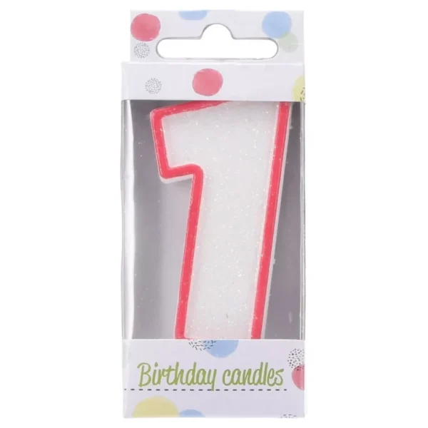 COLORED BIRTHDAY CANDLE NUMBERS 0-9 CAKE TOPPER BIRTHDAY PARTY - 1 PIECE - Image 3