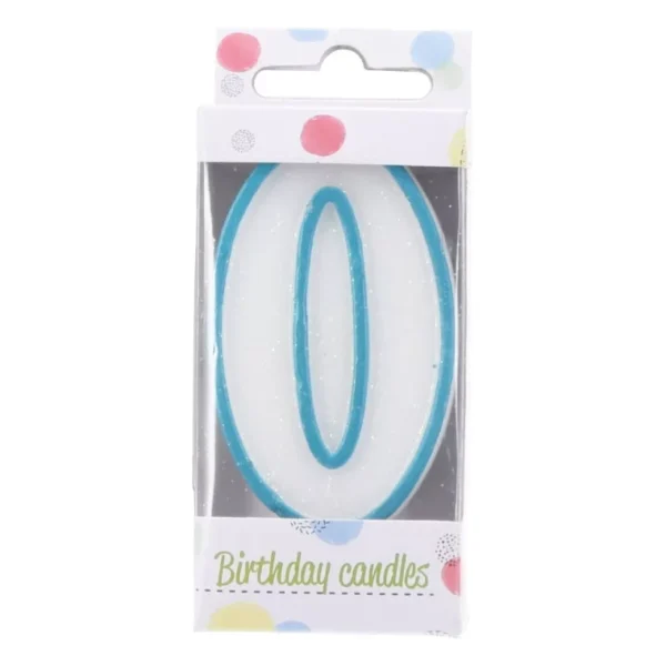 COLORED BIRTHDAY CANDLE NUMBERS 0-9 CAKE TOPPER BIRTHDAY PARTY - 1 PIECE - Image 2