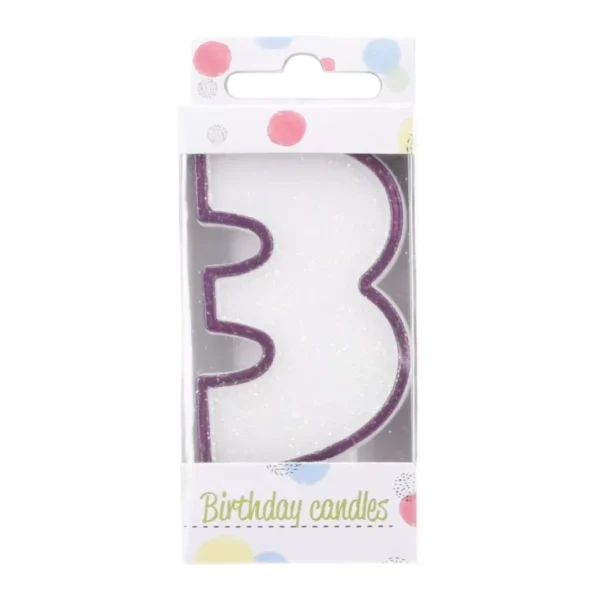 COLORED BIRTHDAY CANDLE NUMBERS 0-9 CAKE TOPPER BIRTHDAY PARTY - 1 PIECE - Image 4