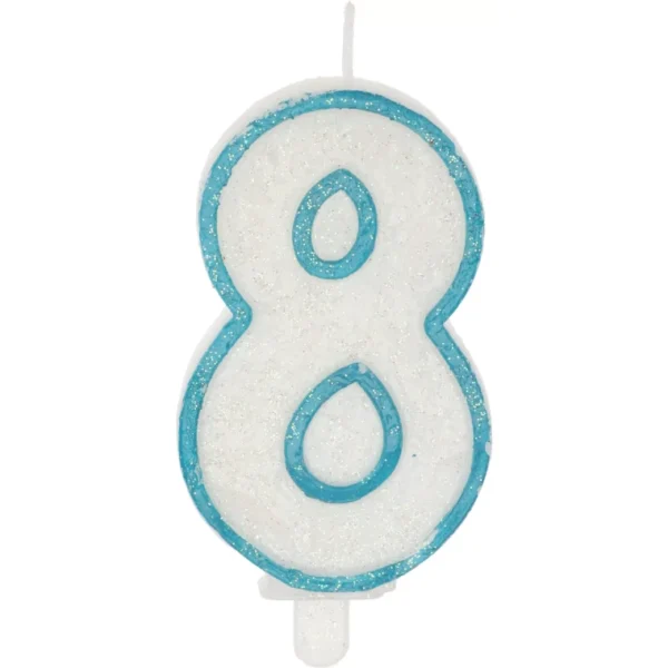 COLORED BIRTHDAY CANDLE NUMBERS 0-9 CAKE TOPPER BIRTHDAY PARTY - 1 PIECE - Image 5