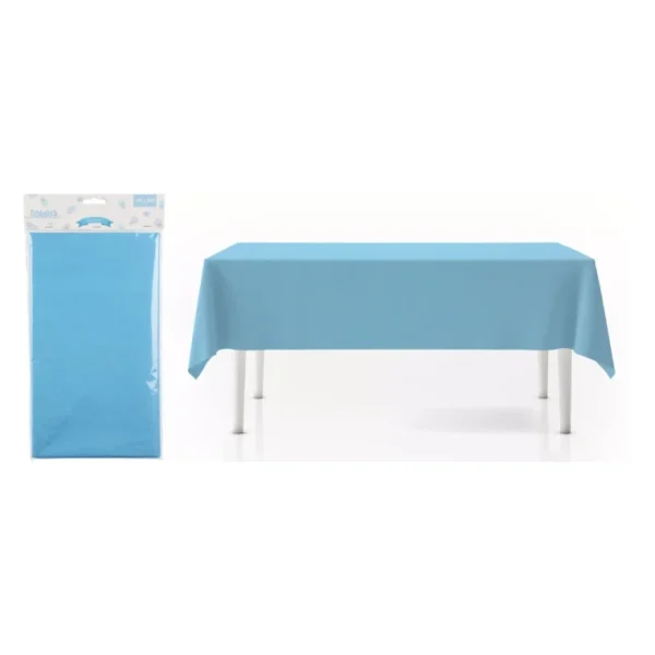 TABLE CLOTH BABY BLUE BABY PINK BIRTHDAY PARTY KITCHEN TABLE COVER 130X220CM - Image 8