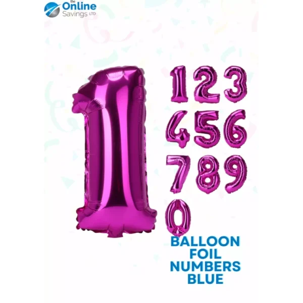 MULTICOLOR BIRTHDAY DECOR 24PCS SET BALLOONS BUNTING NUMBERS HATS TABLECLOTH - Image 3
