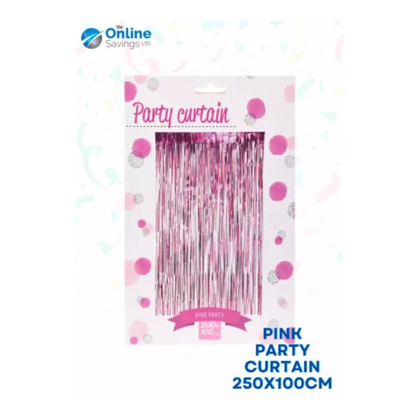 PARTY CURTAIN PHOTO DECORATIONS BIRTHDAY WEDDING 250X100CM CHOICE OF 4 COLOURS - Image 4