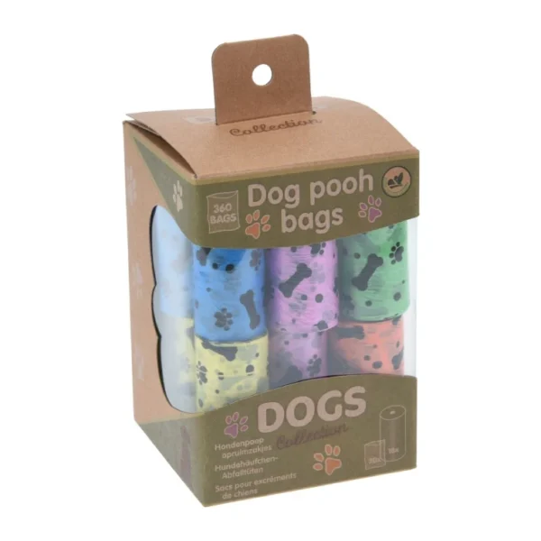 DOGGY Poo Bags for Dog Waste Strong Rolls Leak Proof Extra Thick 360Pcs Dogs poo