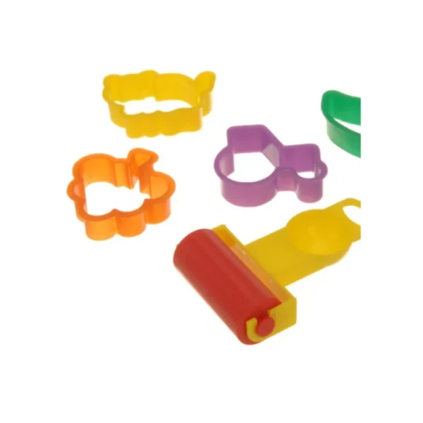 PLAY MODELLING DOUGH SET OF 8PCS 5ASS CLEAR ACTIVTY WITH TOOLS CLAY FUN KIDS - Image 5