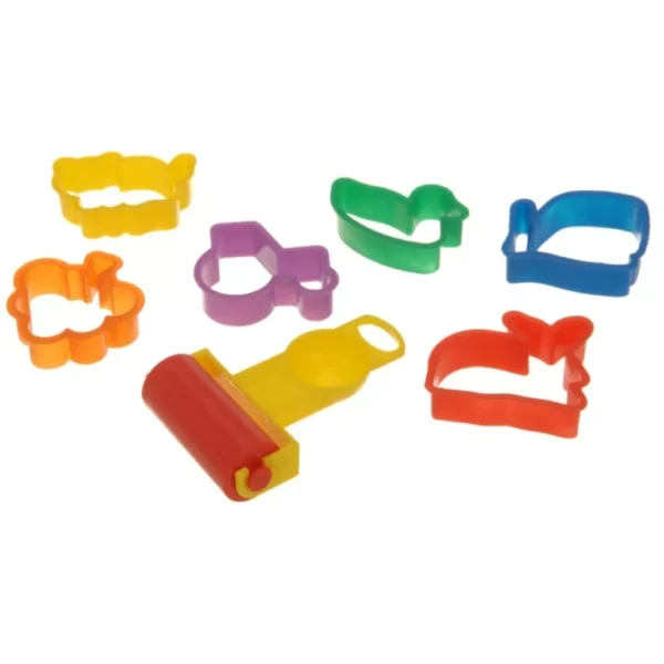 PLAY MODELLING DOUGH SET OF 8PCS 5ASS CLEAR ACTIVTY WITH TOOLS CLAY FUN KIDS - Image 3