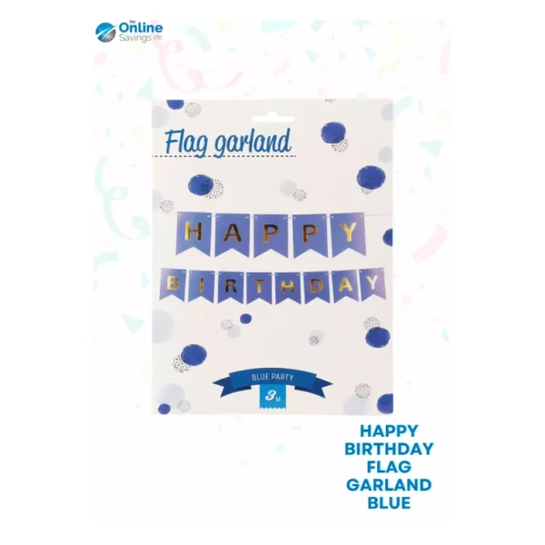 COLORFUL FLAG LINE HAPPY BIRTHDAY BUNTING BANNER COLORS DECORATIONS PHOTOS - Image 16