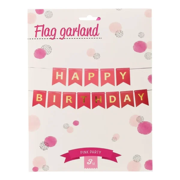 COLORFUL FLAG LINE HAPPY BIRTHDAY BUNTING BANNER COLORS DECORATIONS PHOTOS - Image 2