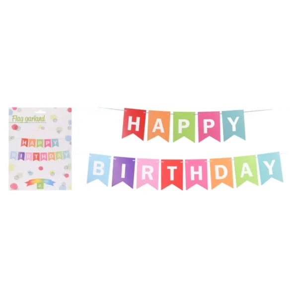 MULTICOLOR BIRTHDAY DECOR 24PCS SET BALLOONS BUNTING NUMBERS HATS TABLECLOTH - Image 16