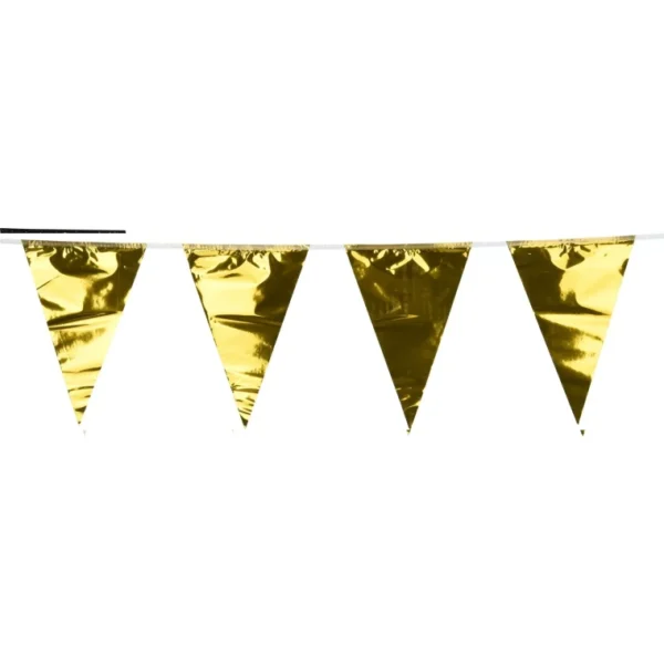 600CM FLAG LINE GOLD FOR PARTY WEDDINGS BABY SHOWER GRADUATION DECOR - 25 FLAGS - Image 4