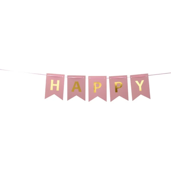 COLORFUL FLAG LINE HAPPY BIRTHDAY BUNTING BANNER COLORS DECORATIONS PHOTOS - Image 3