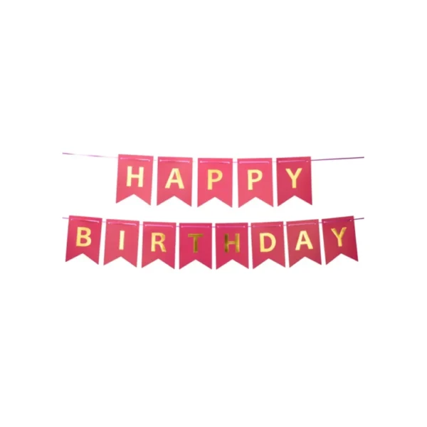 COLORFUL FLAG LINE HAPPY BIRTHDAY BUNTING BANNER COLORS DECORATIONS PHOTOS - Image 10