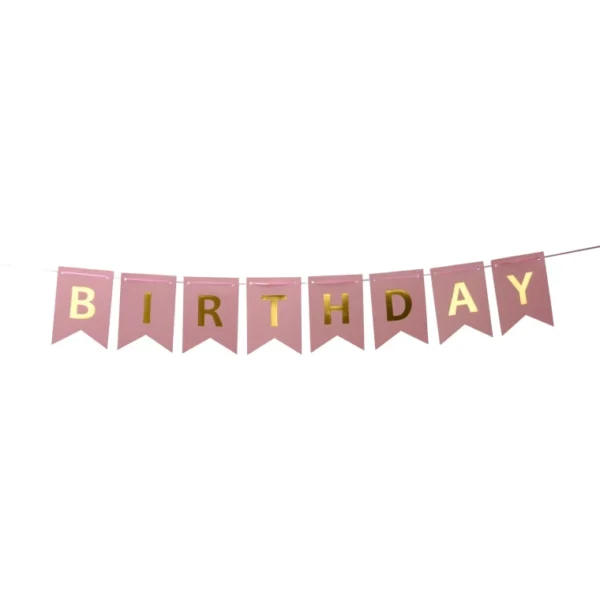 COLORFUL FLAG LINE HAPPY BIRTHDAY BUNTING BANNER COLORS DECORATIONS PHOTOS - Image 11