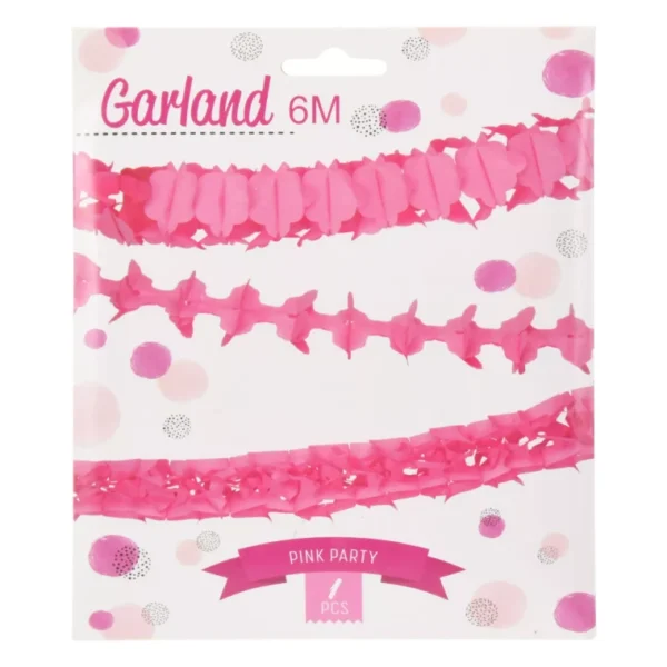 6M - FOUR HANGING LEAF GARLAND BUNTING PAPER BIRTHDAY WEDDING PARTY COLORS - 1PC - Image 20