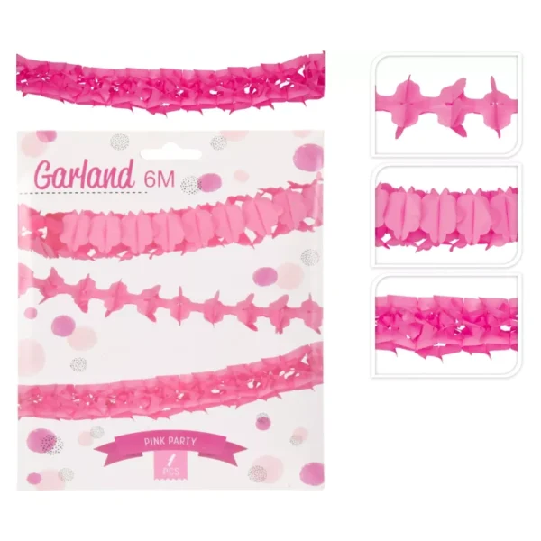 6M - FOUR HANGING LEAF GARLAND BUNTING PAPER BIRTHDAY WEDDING PARTY COLORS - 1PC - Image 19