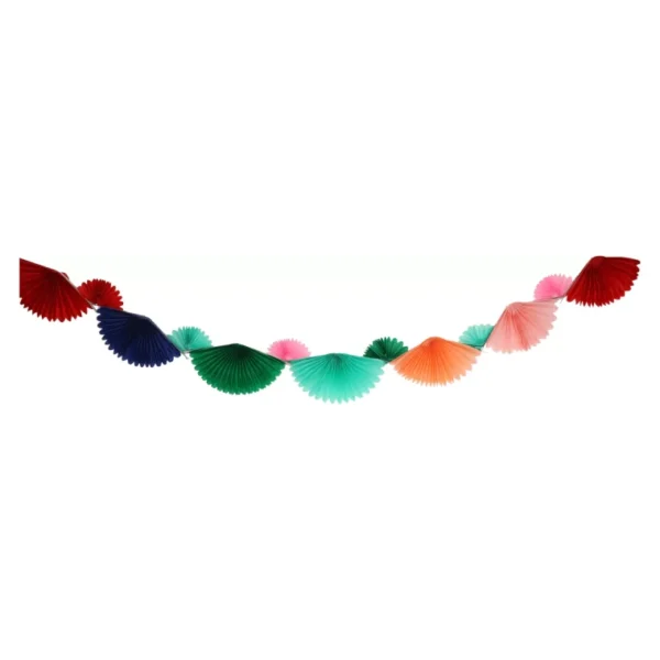 6M - FOUR HANGING LEAF GARLAND BUNTING PAPER BIRTHDAY WEDDING PARTY COLORS - 1PC - Image 6