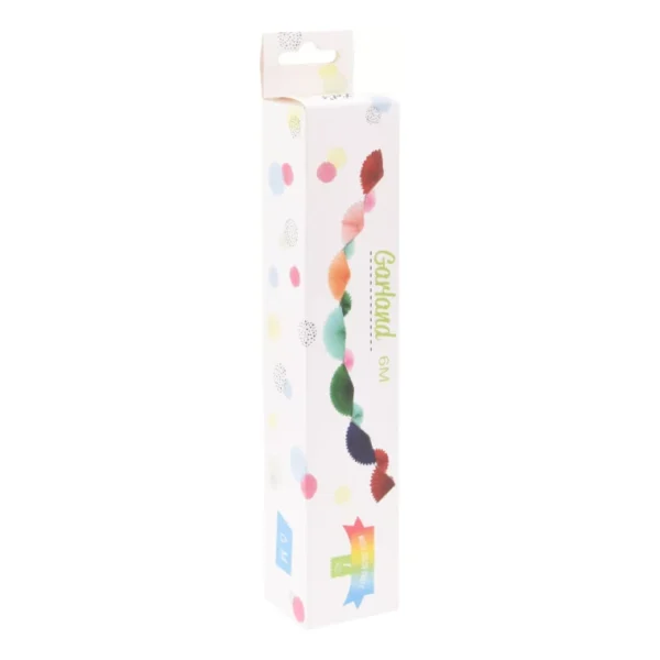 6M - FOUR HANGING LEAF GARLAND BUNTING PAPER BIRTHDAY WEDDING PARTY COLORS - 1PC - Image 7