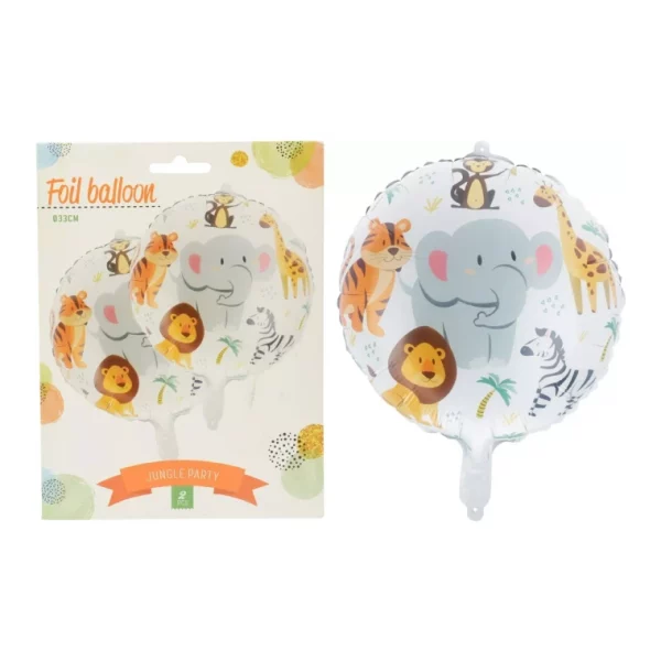 FOIL JUNGLE ANIMAL BALLOONS DECORATION BIRTHDAY PARTY KIDS ANIMALS THEME 2 PCS
