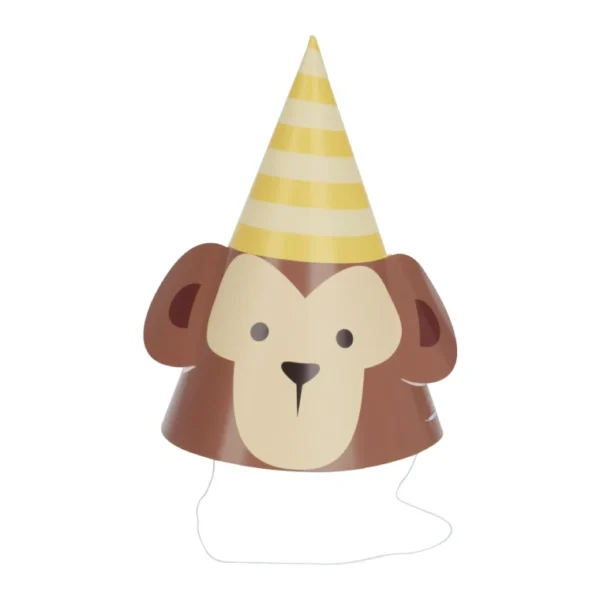 NEW HAT PAPER JUNGLE DESIGN Party Hats for Kids Birthday Party Games Fun - 8PCS - Image 8