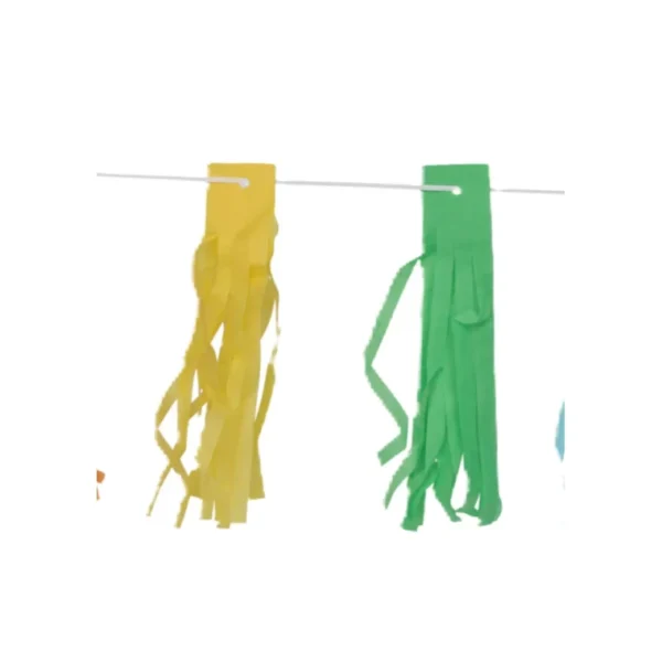 PAPER TASSEL GARLAND 20PCS COLORS PARTY DECORATIONS BIRTHDAY PARTY- 20PCS TASSEL - Image 3