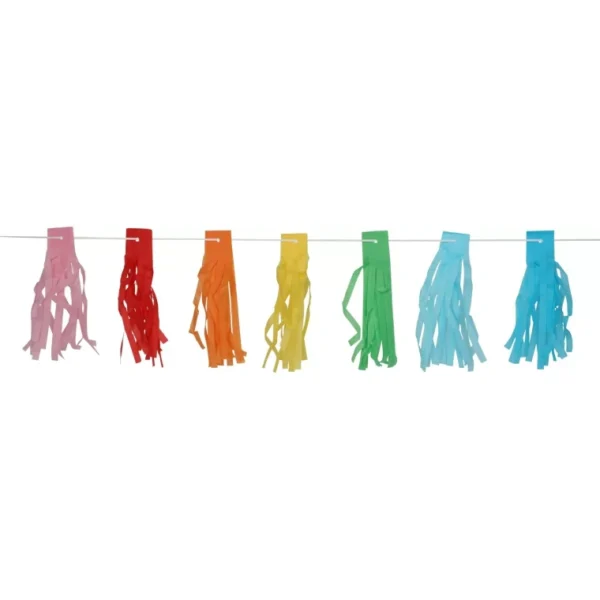 PAPER TASSEL GARLAND 20PCS COLORS PARTY DECORATIONS BIRTHDAY PARTY- 20PCS TASSEL - Image 7