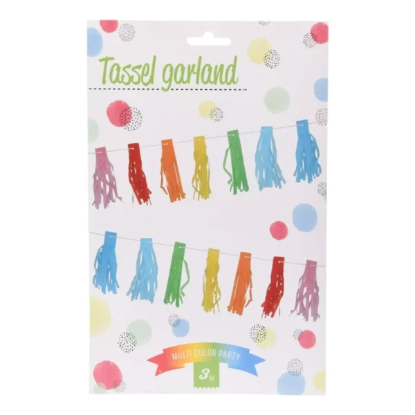 PAPER TASSEL GARLAND 20PCS COLORS PARTY DECORATIONS BIRTHDAY PARTY- 20PCS TASSEL - Image 8