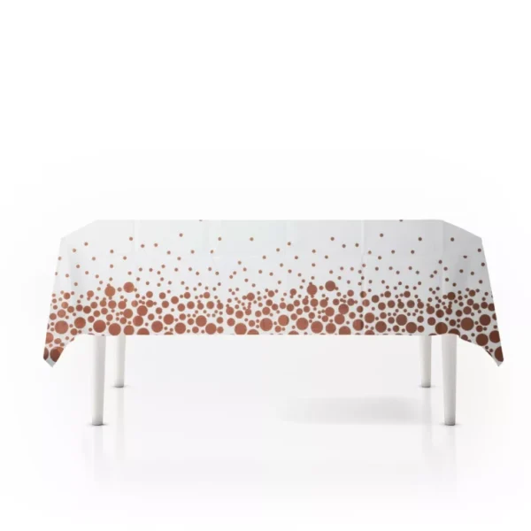 PARTY TABLE CLOTH RECTANGLE COLORED POLKA DOTS TABLES PARTY 130X220CM - Image 7
