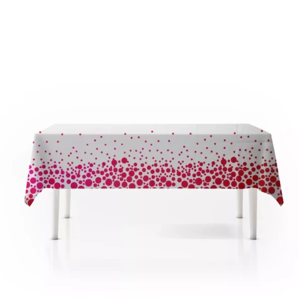 PARTY TABLE CLOTH RECTANGLE COLORED POLKA DOTS TABLES PARTY 130X220CM - Image 6