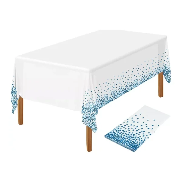PARTY TABLE CLOTH RECTANGLE COLORED POLKA DOTS TABLES PARTY 130X220CM - Image 4