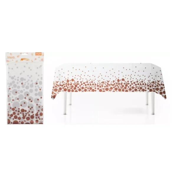 PARTY TABLE CLOTH RECTANGLE COLORED POLKA DOTS TABLES PARTY 130X220CM - Image 8