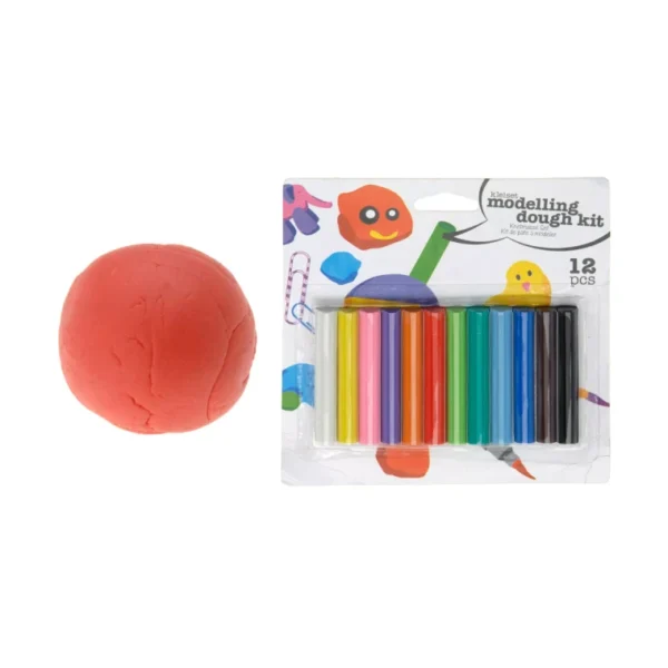 PLAY DOUGH 170GR KIDS MODELLING CLAY NON TOXIC COLORED CLAY STICKS FUN 12 PCS - Image 2