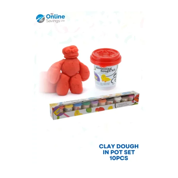 PLAY CLAY DOUGH IN POT SET FUN ACTIVITY KIDS ART & CRAFTS COLORFUL 4 SIZE OPTION - Image 31