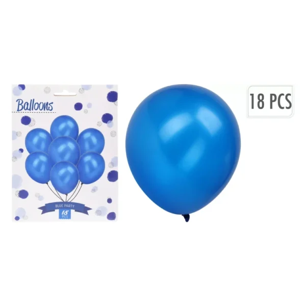 18PCS 12 INCH RUBBER BALLOONS PARTY BIRTHDAY WEDDING BLUE HOT PINK - 18 PCS - Image 4