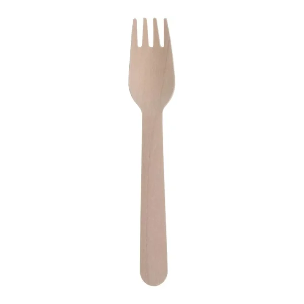 20PCS CAMPING DISPOSABLE WOODEN SET KNIVES FORKS SPOONS CUTLERY ECO FRIENDLY - Image 18