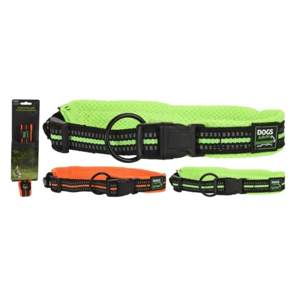 Dog Collar For Medium Dogs Safety Comfortable Collar For Walks Yellow / Orange