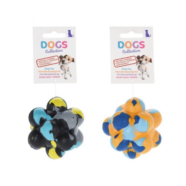 Dog Toy Natural Rubber Durable Chew & Fetch Play Bounce Balls Heavy Duty 2 Pack